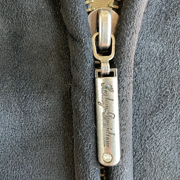 Harley Davidson Suede Faux Fir Jacket
